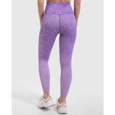 Snake Skin Print Legging in Lilac - Sporty Pro